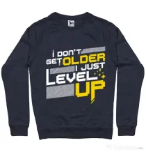 Bluza ADLER barbat I dont get older Denim inchis