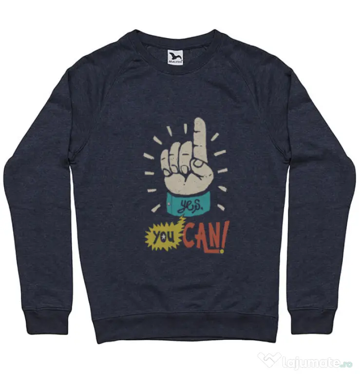 Bluza ADLER barbat Yes You Can Denim inchis