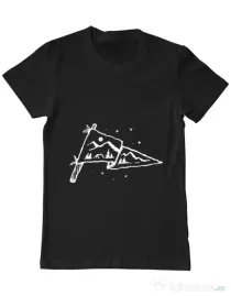 Tricou ADLER barbat Camp Flag Negru