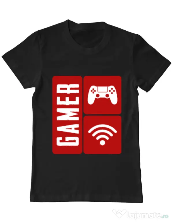 Tricou ADLER barbat Gamer Negru