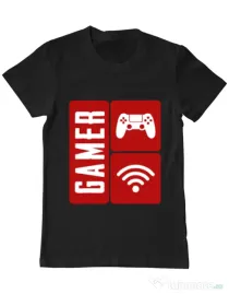 Tricou ADLER barbat Gamer Negru