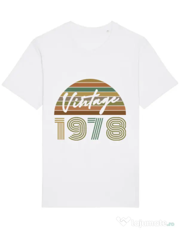 Tricou STANLEY STELLA barbat Vintage 1978 Alb