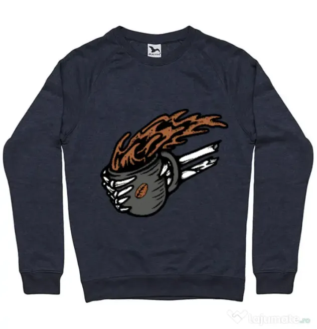 Bluza ADLER barbat Coffee First Denim inchis
