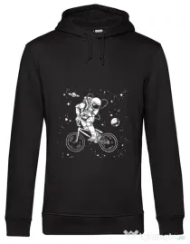 Hoodie barbat cu gluga Astronaut Bmx Negru