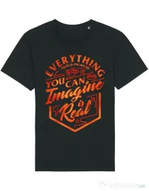 Tricou STANLEY STELLA barbat Everything You Can Imagine is Real Negru