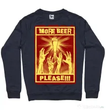 Bluza ADLER barbat Thirsty zombies Denim inchis