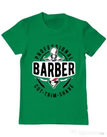 Tricou ADLER barbat Professional barber Verde mediu