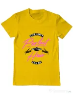 Tricou ADLER barbat Life isnt perfect Galben