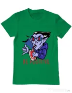 Tricou ADLER barbat Be positive Verde mediu