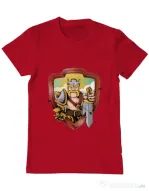 Tricou ADLER barbat The Barbarian Rosu