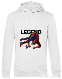 Hoodie barbat cu gluga LEGEND Alb