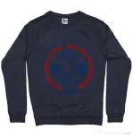 Bluza ADLER barbat SUPPORT YOUR LOCAL HOOKERS Denim inchis