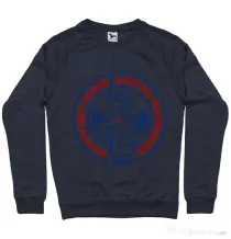 Bluza ADLER barbat SUPPORT YOUR LOCAL HOOKERS Denim inchis