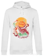 Hoodie barbat cu gluga Pumpkinhead Butcher Alb