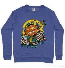 Bluza ADLER barbat Pumpkin Music Albastru melanj