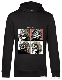 Hoodie barbat cu gluga Let it be Negru