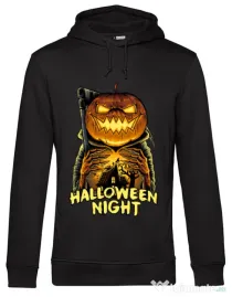 Hoodie barbat cu gluga Jack o lantern Negru