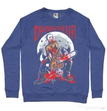 Bluza ADLER barbat Chainsaw killer Albastru melanj