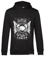 Hoodie barbat cu gluga The best men are born as Cancer Negru