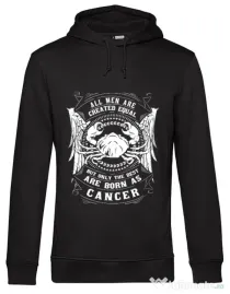 Hoodie barbat cu gluga The best men are born as Cancer Negru