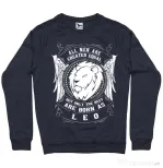 Bluza ADLER barbat The best men are born as Leo Denim inchis