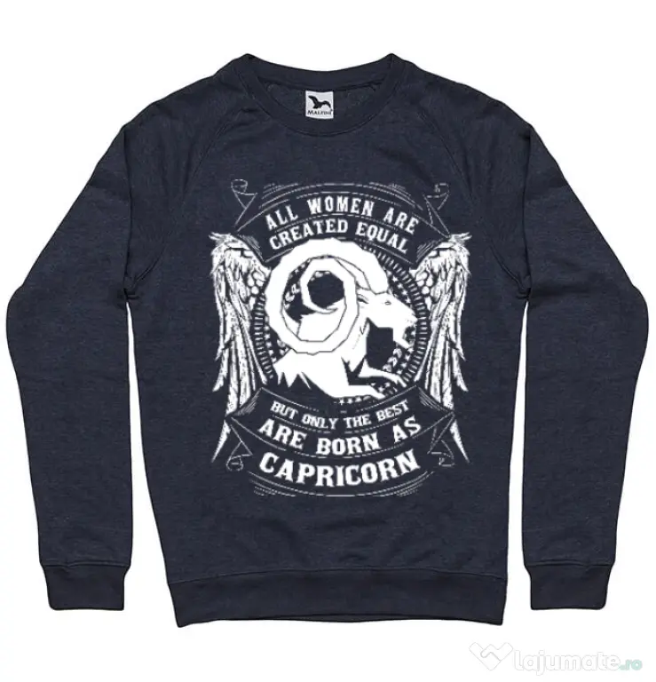 Bluza ADLER barbat The best women are born as Capricorn Denim inchis