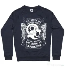 Bluza ADLER barbat The best women are born as Capricorn Denim inchis