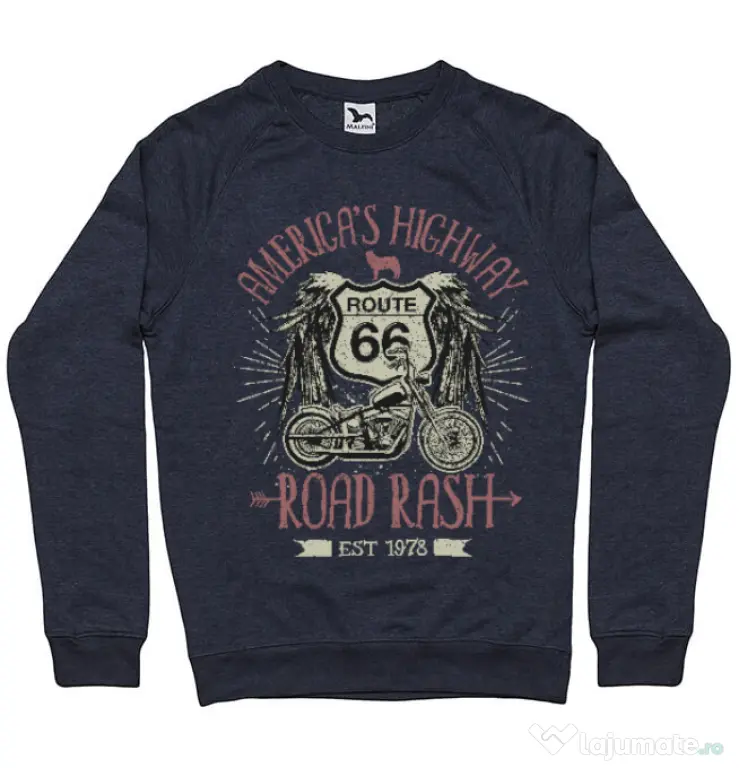Bluza ADLER barbat Highway 66 Denim inchis