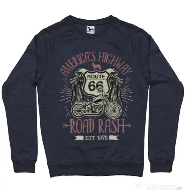 Bluza ADLER barbat Highway 66 Denim inchis