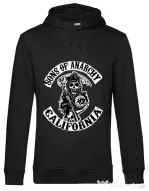 Hoodie barbat cu gluga Sons of anarchy Negru