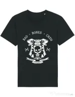 Tricou STANLEY STELLA barbat Bad bones crew crest Negru