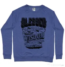 Bluza ADLER barbat Blessed Albastru melanj