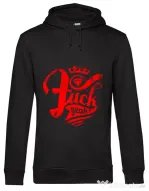 Hoodie barbat cu gluga Fuck yeah Negru