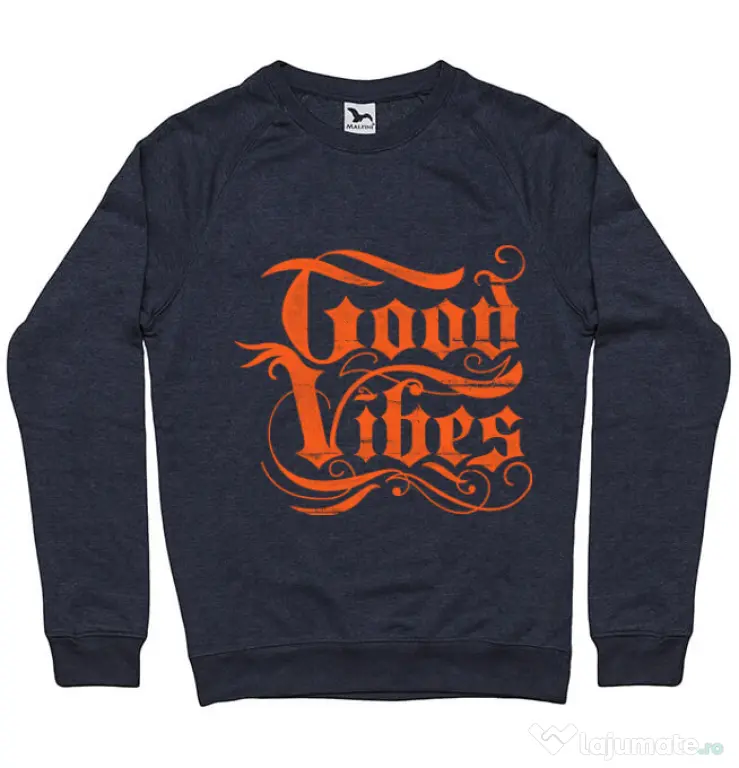 Bluza ADLER barbat Good vibes Denim inchis