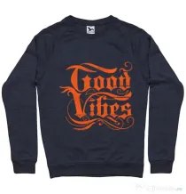 Bluza ADLER barbat Good vibes Denim inchis