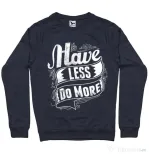 Bluza ADLER barbat Have less do more Denim inchis