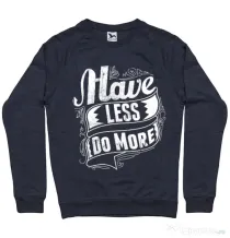 Bluza ADLER barbat Have less do more Denim inchis