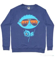Bluza ADLER barbat Dj Stewie Albastru melanj