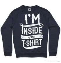 Bluza ADLER barbat Inside my tshirt Denim inchis