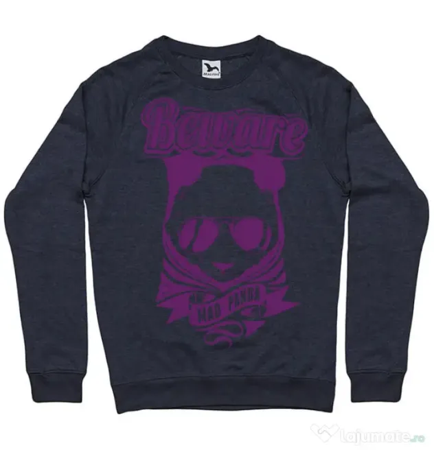 Bluza ADLER barbat Mad Panda Denim inchis