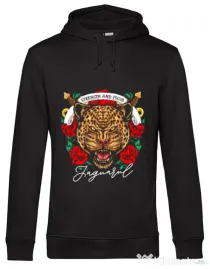 Hoodie barbat cu gluga Strenght and focus Negru