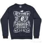 Bluza ADLER barbat Stand up for your rights Denim inchis