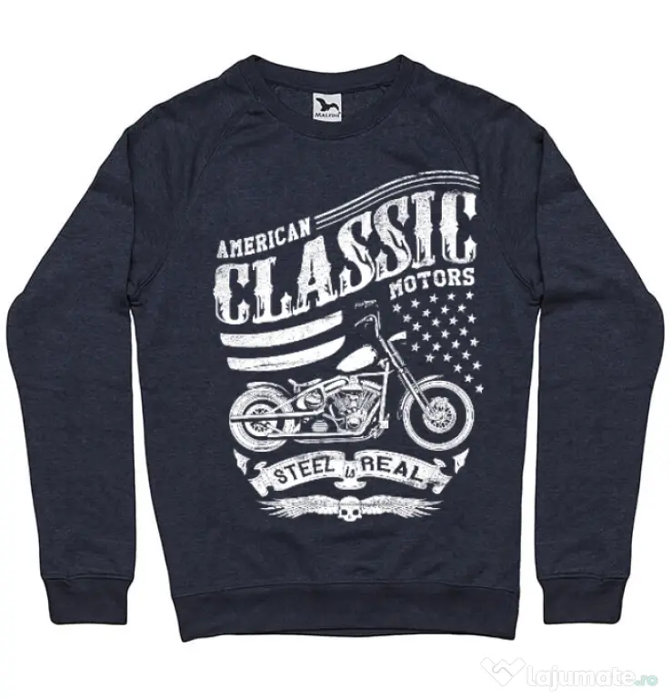 Bluza ADLER barbat Steel is real Denim inchis