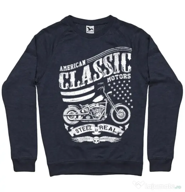Bluza ADLER barbat Steel is real Denim inchis