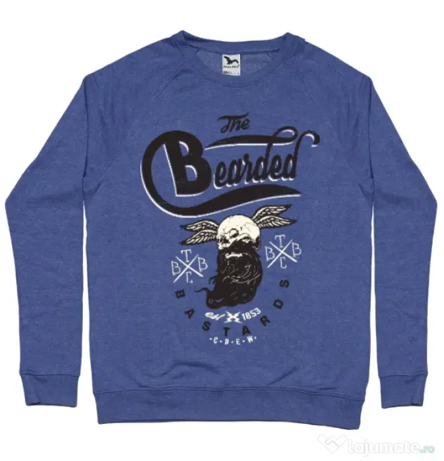 Bluza ADLER barbat The bearded bastards Albastru melanj