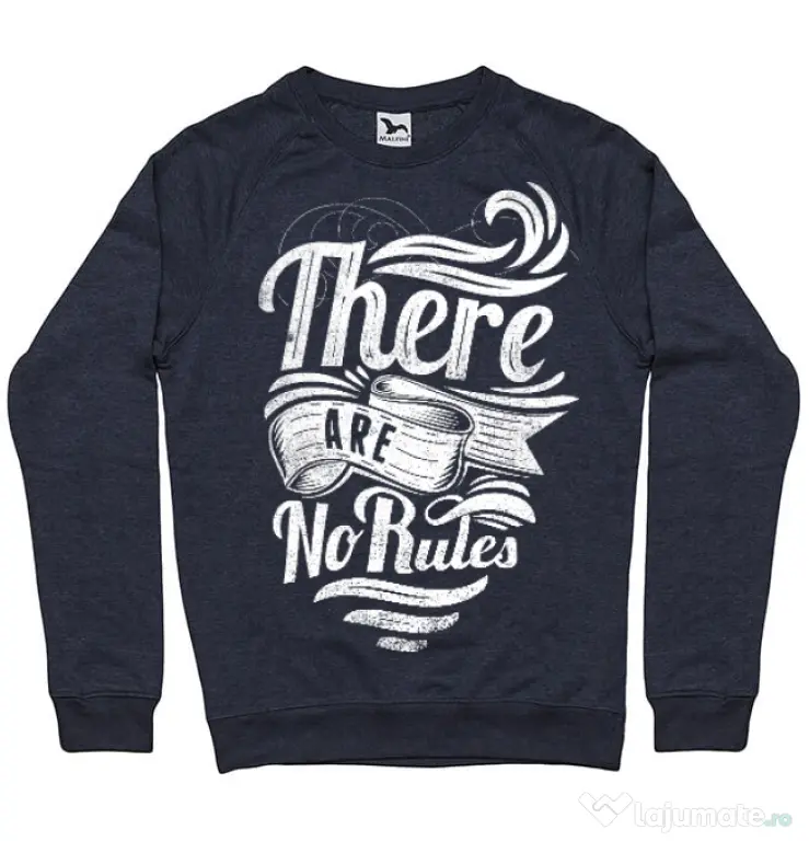 Bluza ADLER barbat There are no rules Denim inchis