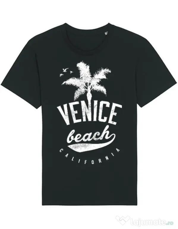 Tricou STANLEY STELLA barbat Venice beach California Negru