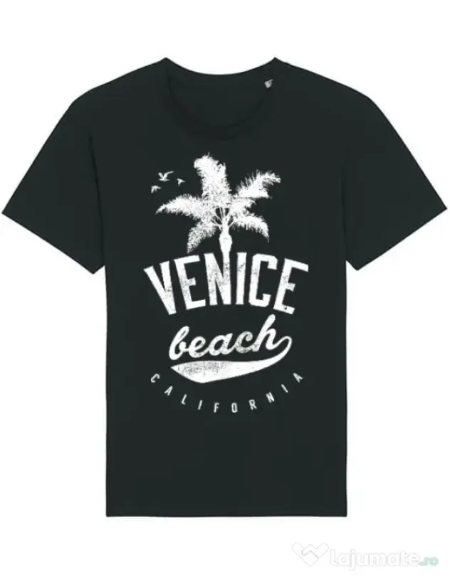 Tricou STANLEY STELLA barbat Venice beach California Negru