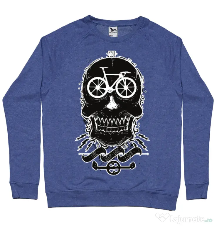 Bluza ADLER barbat Bicycle love Albastru melanj