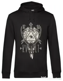 Hoodie barbat cu gluga Dead kult Negru